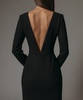 ПЛАТЬЕ-ФУТЛЯР С ВЫРЕЗОМ НА СПИНЕ, ЧЕРНЫЙ