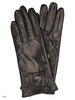 Чёрные кожаные перчатки размер 7,5