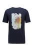 Boss Pima-cotton T-shirt with collection-themed photographic print Style TMix - 50433019