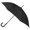 Totes Blue Line Auto Wooden Stick Umbrella Black