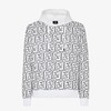 Fendi FF Contrasting Jersey Sweatshirt In Cotton White