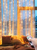 Светодиодная гирлянда занавес штора 3х2 240 LED с пультом теплый свет