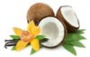 Разные спреи и масла для тела и волос с ароматом кокоса или ванили