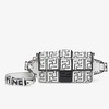Fendi Baguette Belt Bag In FF Napper Leather White