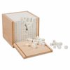 Коробка с 1000 кубиков с ребром 1 см для вычисления объёмов геометрических тел