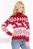 Красный свитер с оленями (размер 44)
