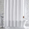 Pebble Matelasse White Shower Curtain, Crate&Barrel