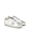 Golden Goose Super-Star Sneakers Silver Glitter