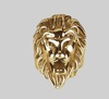 Chunky Lion Head Gold Ring