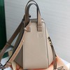 Loewe Small Hammock Bag Grained Calfskin In Grey
