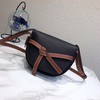 Loewe Small Gate Bag Grained Calfskin In Black