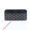 Goyard Goyardine Matignon Large Zip Around Wallet Black