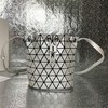 BAO BAO ISSEY MIYAKE SOLID LANDER MATTE SMALL BUCKET BAG SILVER