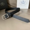 Prada Saffiano Leather Belt Black
