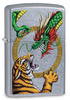 Зажигалка ZIPPO с тигром и драконом