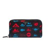 Prada 2ML028 Whales Saffiano Leather Document Holder In Black
