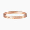 Cartier love браслет розовое золото