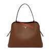Prada 1BA249 Saffiano Leather Matinee Handbag In Brown