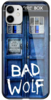 телефон Чехол для iPhone 12 / 12 Pro (айфон 12 / 12 про) Тардис Плохой Волк Доктор Кто Tardis Bad Wolf Doctor Who (2)
