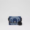 Burberry Small Logo Graphic Denim And Leather Note Crossbody Bag Blue