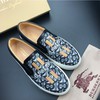 Burberry Bio-based Classic Print Logo Leather Men Sneakers Blue