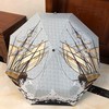 Burberry Monogram Motif Boat Print Folding Umbrella White
