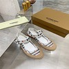 Burberry Classic Plaid Mary Jane Mesh Women Flats White