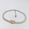 Valentino Garavani VLogo Signature Necklace With Crystal Pearls White