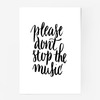 Постер «Please don’t stop the music» в формате А2