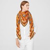 Hermes Couvertures et Tenues de Jour Bandana Shawl 140 In Orange