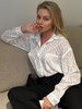 Shirt For Women White Turndown Collar Casual Long Sleeves Polyester Tops - Milanoo.com