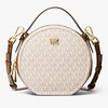 MICHAEL Michael Kors Delaney Medium Logo Canteen Crossbody Bag White