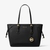 MICHAEL Michael Kors Voyager Medium Crossgrain Leather Tote Bag Black