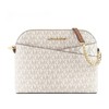 MICHAEL Michael Kors Jet Set Travel Medium Logo Dome Crossbody White
