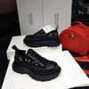 Alexander Mcqueen Tread Slick Lace Up Boots with Stud Embellishment Black