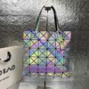 Issey Miyake Lucent Metallic Tote Silver