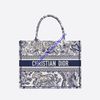 Dior Book Tote Toile De Jouy Embroidery Canvas Blue