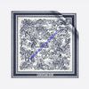 Dior Toile de Jouy Sauvage Square Scarf Silk Blue