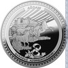 Монета Азербайджан 5 манатов 2021г. Агдам