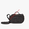 Fendi Mini O'Lock Camera Case In Calf Leather Black