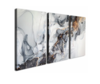 Модульная картина из 3 частей, "Черный мрамор", 102 х 57 см