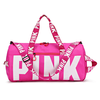 розовая спортивная сумка