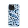 Powder Blue Whales iPhone 13 Pro Max Case