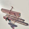 Кукурузник, розоватый витражный самолётик