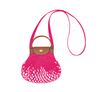 Le Pliage Filet Mesh-Knit Top Handle Bag in Fuchsia