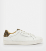 AllSaints Leo White Leather Sneakers