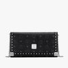 MCM Large Berlin Series Crossbody Wallet In Visetos Black