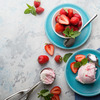 мороженое со свежими ягодами