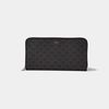Celine Large Zipped Wallet In Triomphe Canvas Black