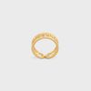 Celine Triomphe Multi Cuff Ring in Brass with Gold Finish Gold